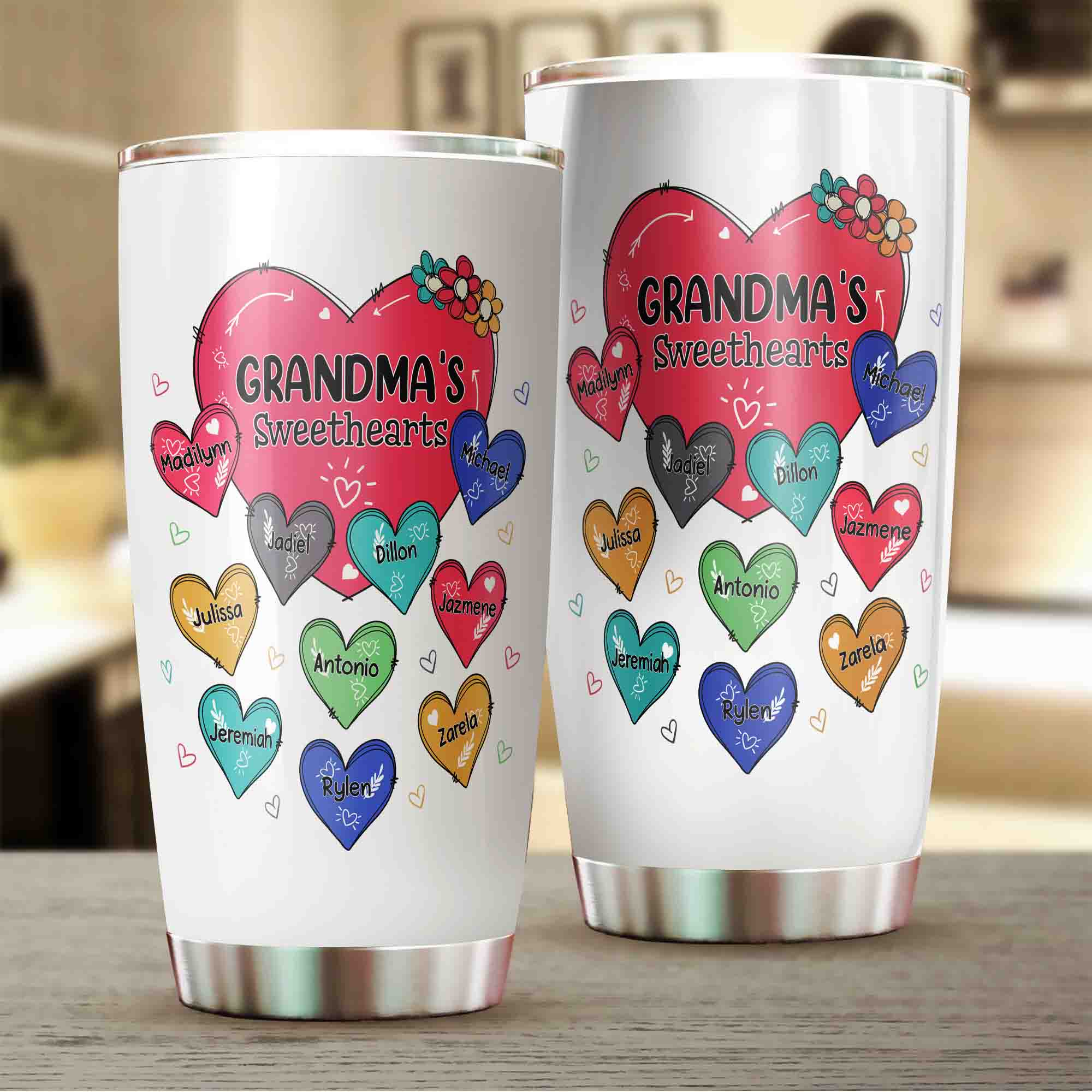 Personalized Grandma Tumbler With Year
