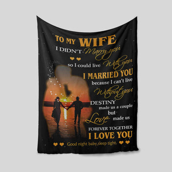 To My Wife Blanket, My Wife Blanket, Custom Name Blanket, Family Blanket, Blanket For Gift