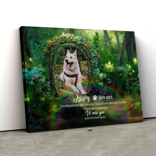 Custom Pet Photo Canvas, Pet Memorial Canvas, Dog Loss Gift Memorial, Pet Loss Canvas, Loss Of Dog Canvas, Dog Sympathy Gift