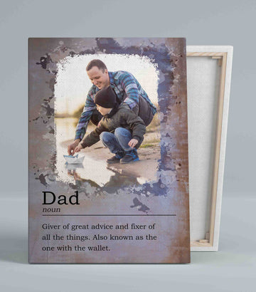 Dad Canvas, Family Canvas, Father Canvas, Custom Photo Canvas, Best Gift Ideas For Fathers, Gift For Father