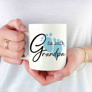Grandpa Est 2023 Pillow, Father's Day Gift, Grandfather Pillow, Grandpa Pillow, Pregnancy Reveal Pillow, Custom Grandpa Pillow