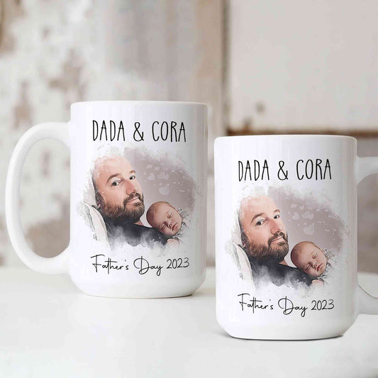 Custom Dad Mug from Photo, Father's Day Mug, Dad Gifts, Custom Mug Gift for Dad, 1st Father's Day Gift, New Dad Gift, First Time Dad Gift