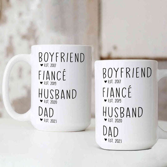 First Time Dad Gift From Wife Mug, Gifts For New Dad, Pregnancy Reveal, First Time Dad Gift, Custom New Dad Gift, Coffee Mug Gift for Father's Day