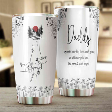Personalized Father Tumbler, Daddy Tumbler, Father's Day Tumbler, Family Tumbler, Custom Name Tumbler, Father Gift, Family Gift