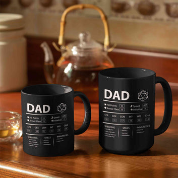 Dad Board Gamer Mug, Coffee Mug For Dad, Funny Game Mug, Rich Dad Poor Dad Board Game Mug, Custom Name Mug, Family Mug, Father's Day Gift