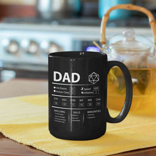 Dad Board Gamer Mug, Coffee Mug For Dad, Funny Game Mug, Rich Dad Poor Dad Board Game Mug, Custom Name Mug, Family Mug, Father's Day Gift