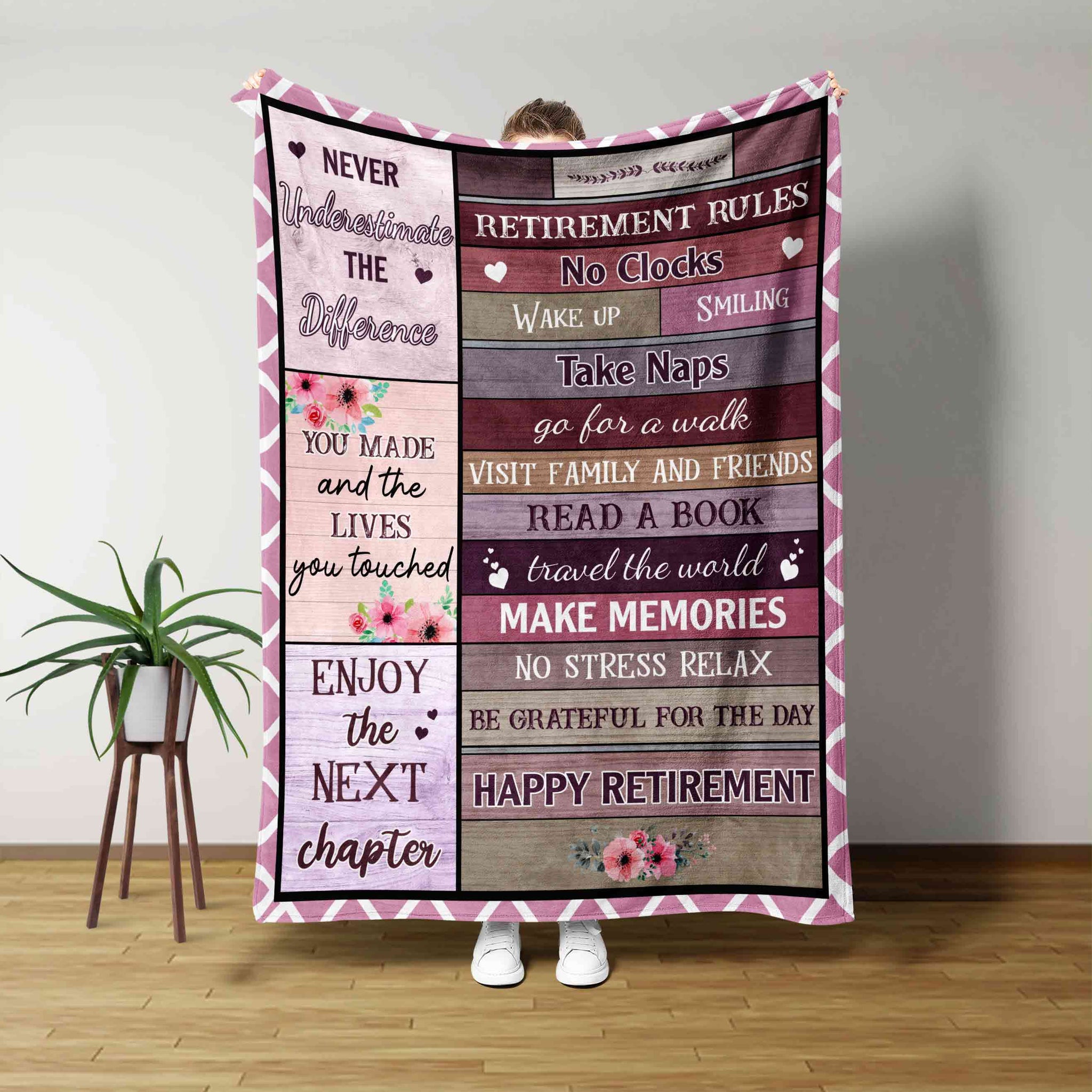 Custom Retirement Rules Blanket, Funny Farewell Gifts, Blanket For Retirement, Best Retirement Gifts Ideas, Blanket For Colleague