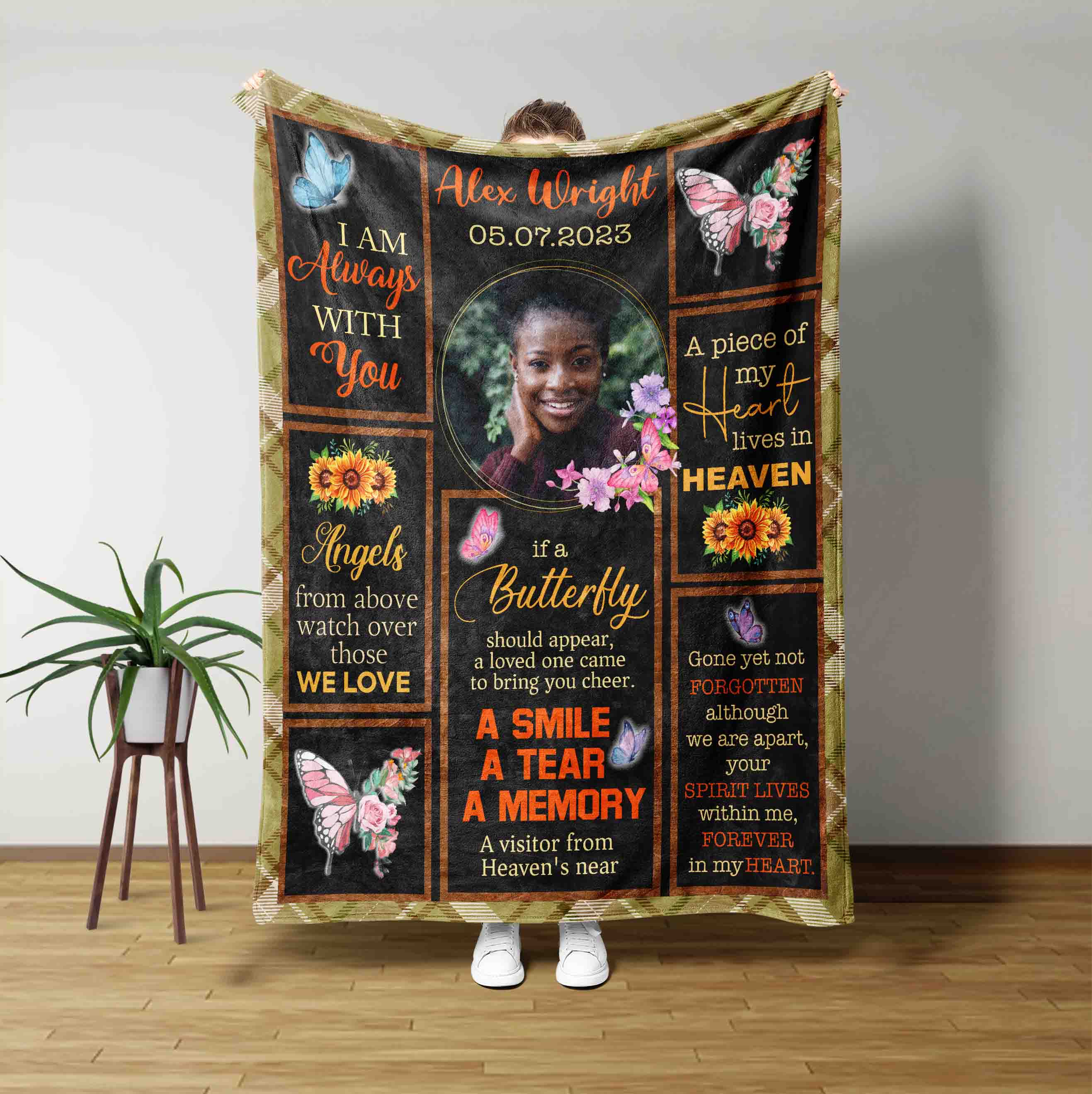 Personalized sympathy throws sales