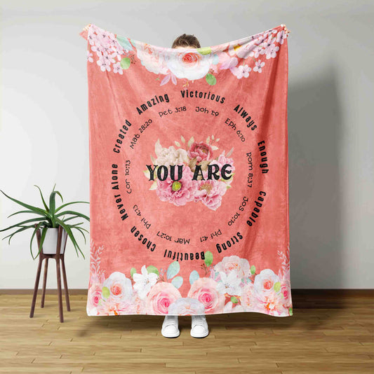 You Are Blanket, Religious Gifts, Christian Christmas Gift, Bible Verse Blanket, God Blanket, Jesus Blanket, Christian  Blanket, Gift Ideas Blanket