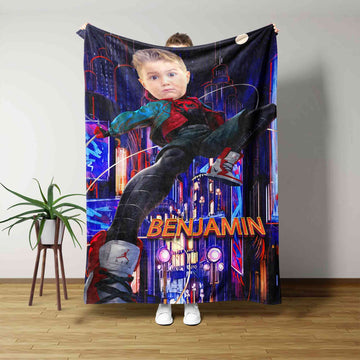 Personalized Superhero Blanket, Kids Superhero Blanket, Superhero Blanket, Superhero Blanket For Kids, Custom Face Blanket, Custom Blanket For Boys, Baby Shower Gifts