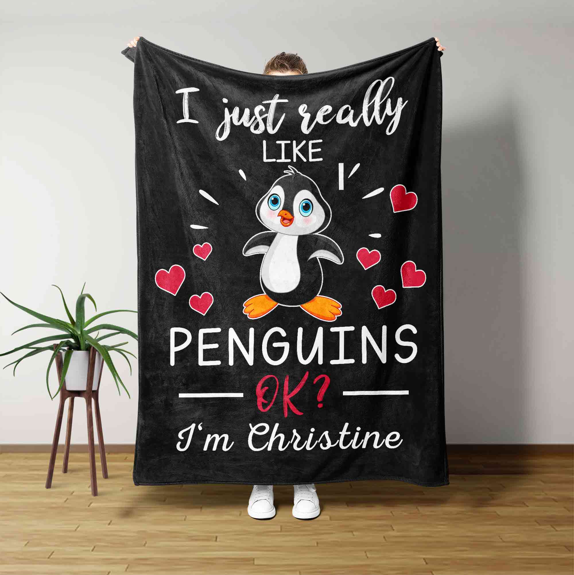 Penguin online baby blanket