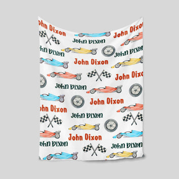 Personalized Race Cars Blanket, Race Car Blanket, Sports Car Baby Blanket, Race Car Baby Blanket, Baby Boy Blanket, Baby Shower Gift, Gifts For Boys
