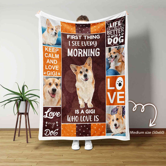 Personalized Dog Blanket, Pet Photo Blanket, Pet Blanket, Custom Photo Blanket, Dog Lover Gift, Dog Dad Gifts, Dog Mom Gift, Pet Lover Gifts