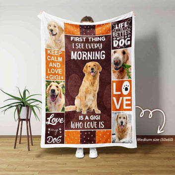 Personalized Dog Blanket, Pet Photo Blanket, Pet Blanket, Custom Photo Blanket, Dog Lover Gift, Dog Dad Gifts, Dog Mom Gift, Pet Lover Gifts