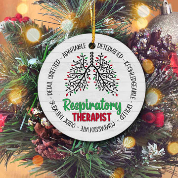 Respiratory Therapist Christmas Ornament, Lung Christmas Tree Decoration, Respiratory Medical Professional Ornament, Christmas Ornaments