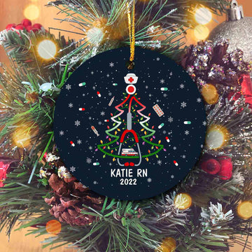 Personalized Nurse Stethoscope Christmas Tree, Christmas Nurse Life, Nursing Squad, Nurse Christmas Ornament, Stethoscope Ornament Gift, Christmas Ornaments