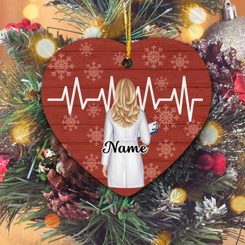 Personalized Doctor Ornament, Doctor Ornament, Doctor Xmas Ornament, Custom Doctor Gift Idea, Doctor Name Ornament, Doctor Gift