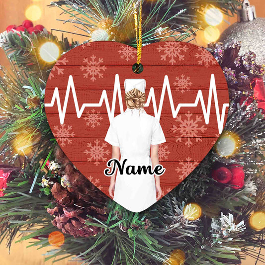 Personalized Nurse Ornament, Nurse Ornament, Nurse Christmas Ornament, Nursing Ornament, Custom Name Ornament, New Nurse Gift, Nurse Gift