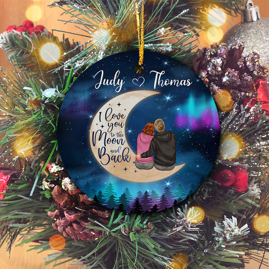 Personalized Couple Christmas Ornament, New Couple Ornament, Custom Couple Name Ornament, New Family Gift, Christmas Gift For Couple