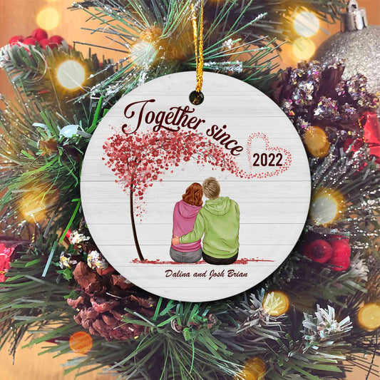 Personalized Couple Ornament, Couple Christmas Ornament, Custom Couple Name Ornament, Christmas Gift For Couple, Couple Christmas Gift