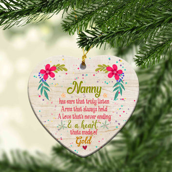 Personalized Grandma Ornament, Nanny Ornament, Grandma Christmas Ornament, Grandma Gift, Nannys Birthday, Nanny Gift, Xmas Decoration Nanny Ornament