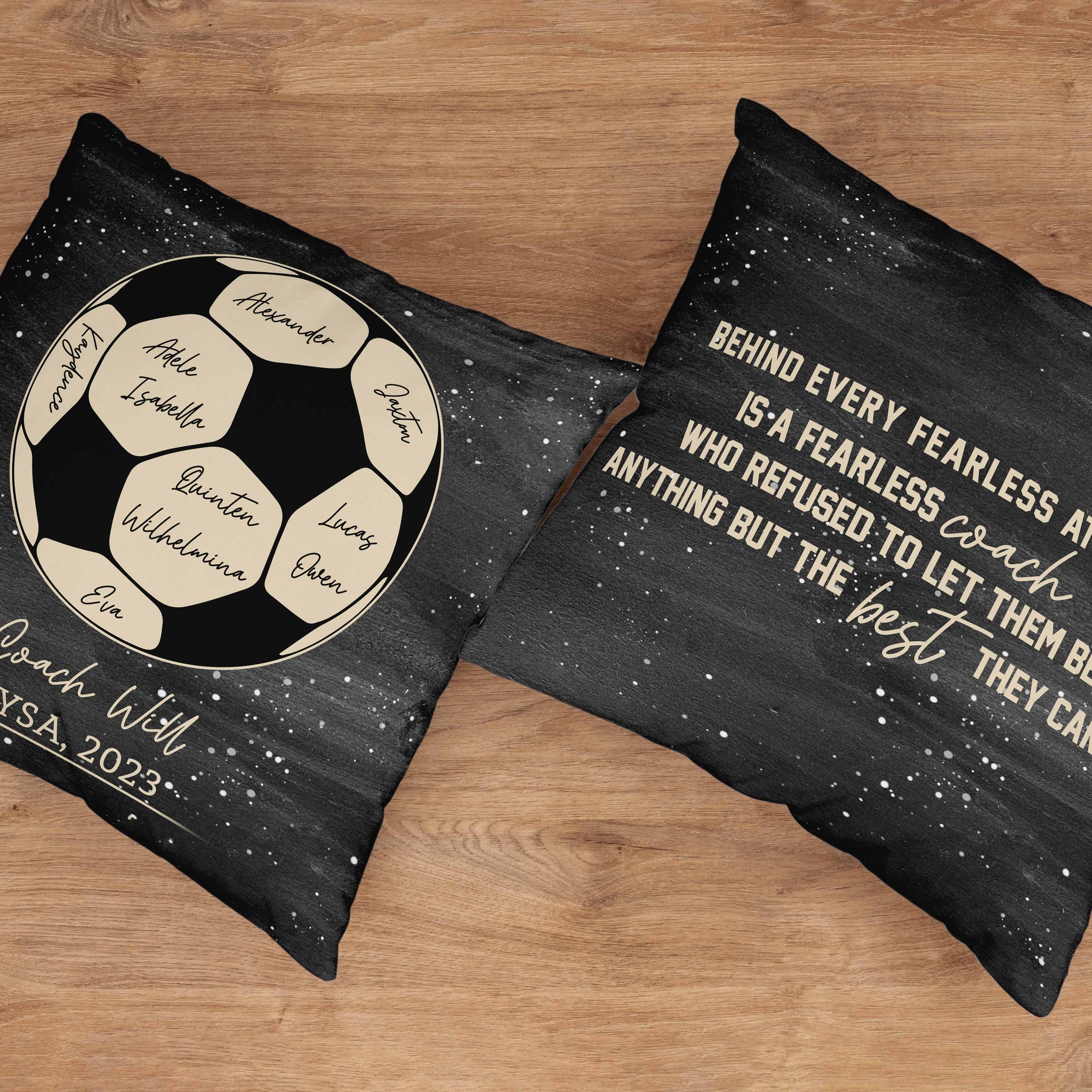 Personalized Soccer Pillow, Soccer Pillow, Coach Pillow, Thank You Soccer Coach Pillow, Soccer Team Gift For Coach Pillow, Custom Name Pillow, Soccer Coach Gift