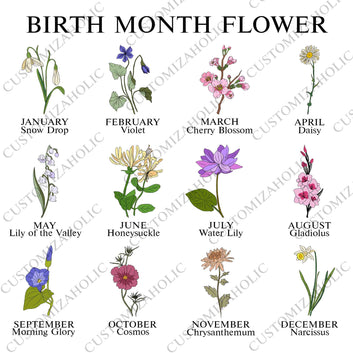 Personalized Birth Month Flowers First Mom Now Grandma Garden Print, Birth Month Flower Poster, Grandma's Garden Print, Mothers Day Gift, Family Flower Painting