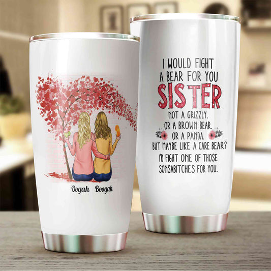 Personalized Sister Tumbler, Sister Tumbler, Family Tumbler, Custom Name Tumbler, Sister Gift, Gift For Sister, Tumbler For Sister