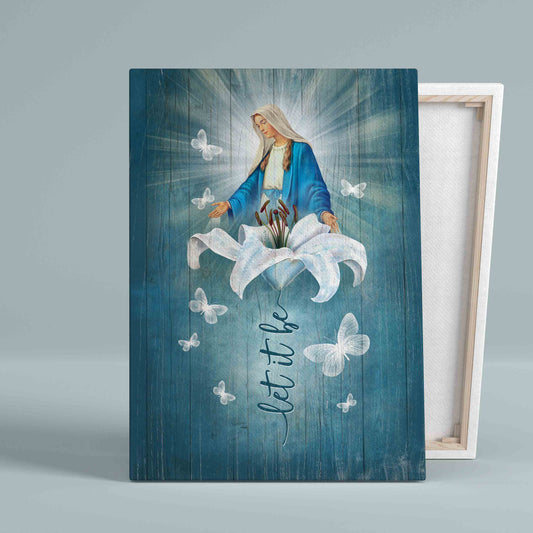 Maria And The Lily Flower Canvas, Let It Be Canvas, Gift Canvas
