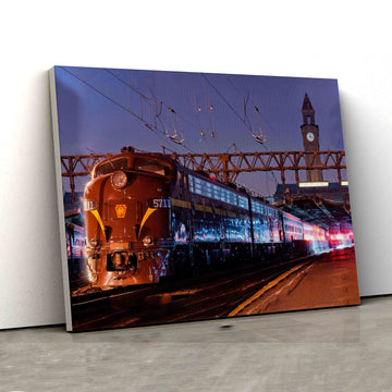 Old Train Canvas, An Erie Railroad Canvas, Canvas For Gift