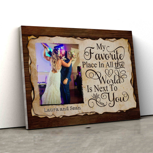 Personalized Image Canvas, Custom Name Canvas, Couple Canvas, Anniversary Canvas, Canvas For Gift