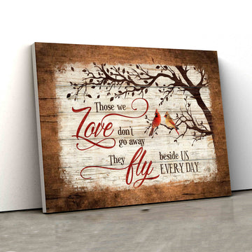 Those We Love Don't Go Away Canvas, Cardinal Canvas, Tree Canvas Wall Art, Canvas Wall Art, Gift Canvas