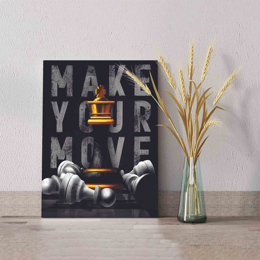 Make Your Move Canvas, Chess Canvas, Wall Art Canvas, Gift Canvas