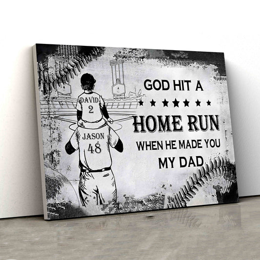 Personalized Name Canvas, Baseball Canvas, Family Canvas, Canvas Wall Art, Gift Canvas
