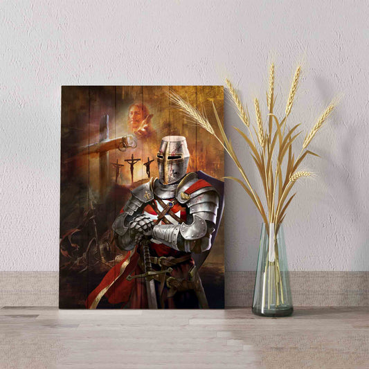 Warrior Canvas, Jesus Canvas, The Hand Of God Canvas, Wooden Cross Canvas, Family Canvas, Canvas Wall Art, Gift Canvas