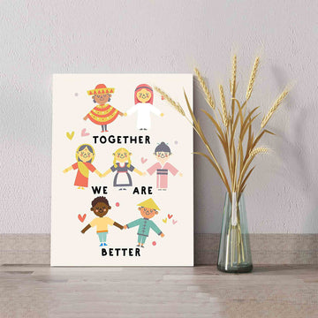 Together We Are Better Canvas, Canvas For Student, Canvas For Teacher, Back To School Canvas, Canvas Wall Art