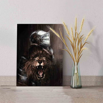 The Lion Of Judah Canvas, Warrior Of Christ Canvas, Jesus Is King Canvas, Gift Canvas