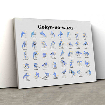 Gokyo No Waza Canvas, Martial Arts Canvas, Sport Canvas, Canvas Wall Art, Gift Canvas