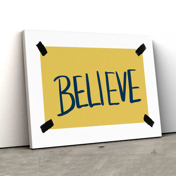 Believe Canvas, Family Canvas, Canvas Wall Art, Gift Canvas