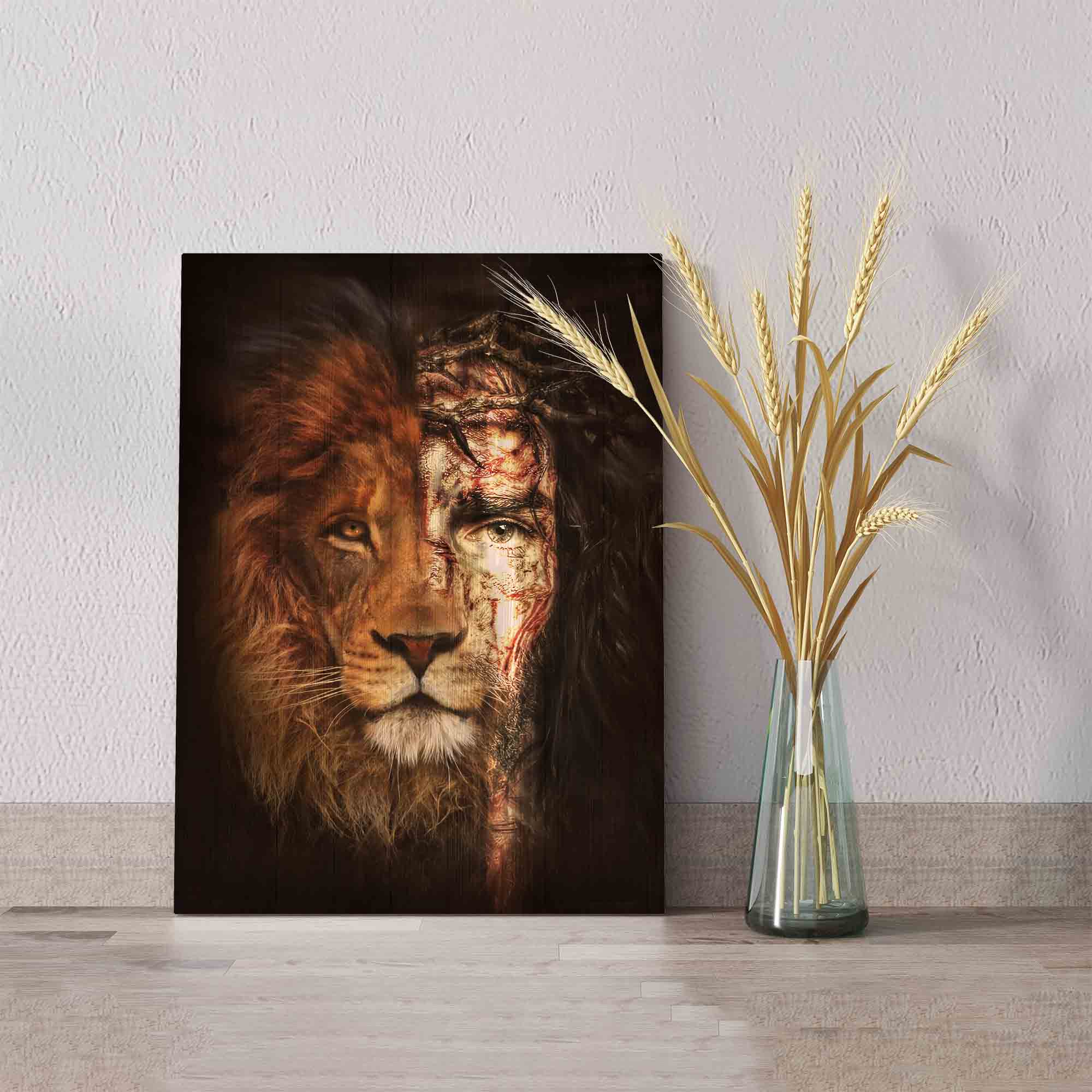 The Perfect Combination Canvas, The Lion Of Judah Canvas, Jesus Canvas, God Canvas, Canvas Wall Art
