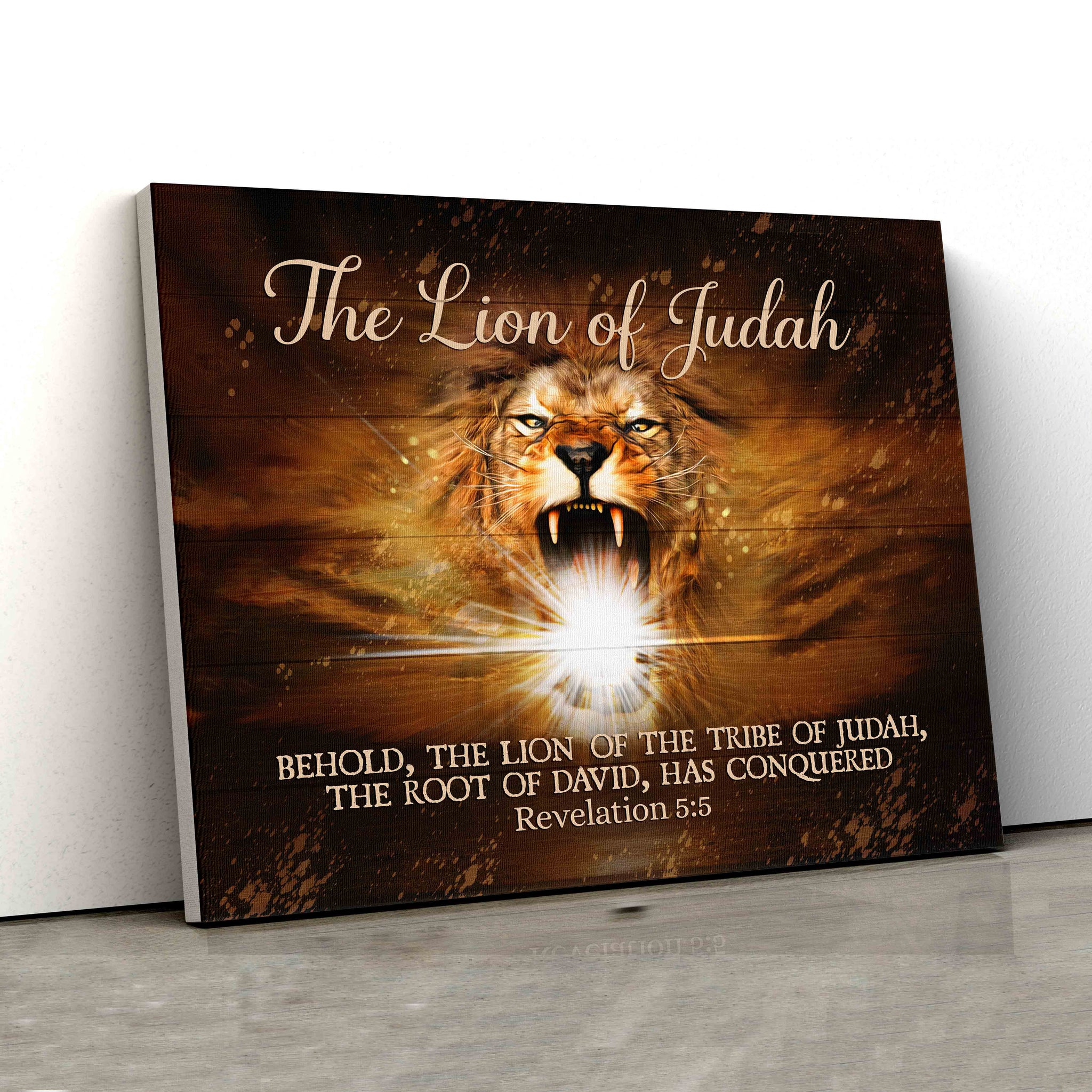 Behold The Lion Of The Tribe Judah Canvas, Lion Canvas, God Canvas, Canvas Wall Art, Gift Canvas
