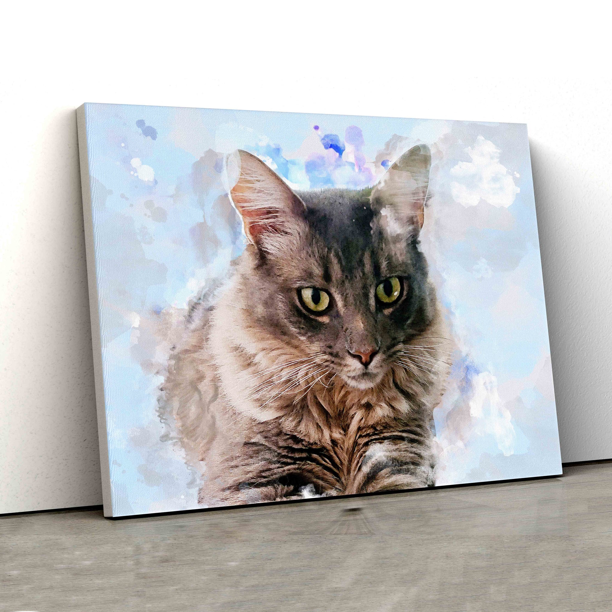 Personalized Image Canvas, Cat Paintings On Canvas, Cat Canvas Art, Cat Canvas, Family Canvas, Canvas Wall Art, Gift Canvas