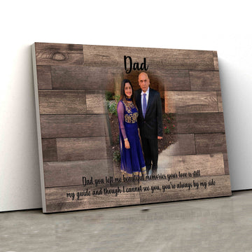 Personalized Image Canvas, Personalized Name Canvas, Dad Canvas, Family Canvas, Canvas Wall Art