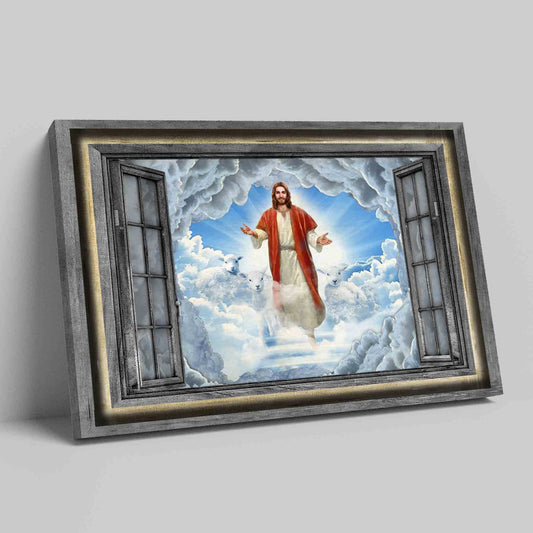 Come To Jesus Canvas, He Comes From Heaven Canvas, Jesus Canvas, Christian Wall Art Canvas, Canvas Wall Decor, Gift Canvas
