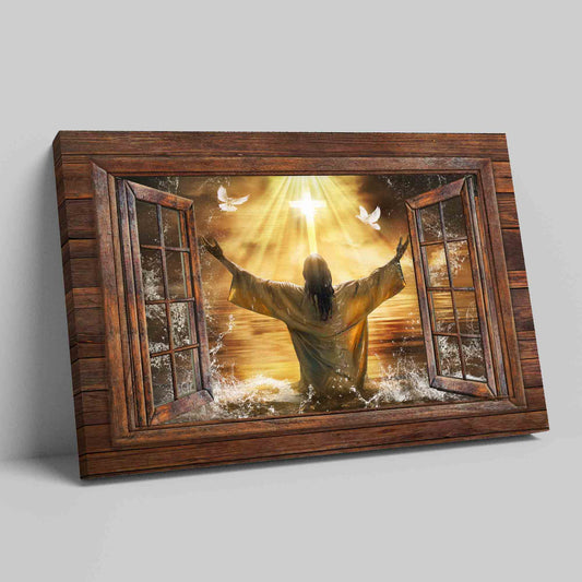 From The Sea Canvas, Jesus Canvas, Dove Canvas, Sunset Canvas, Christian Wall Art Canvas, Canvas Wall Decor, Gift Canvas