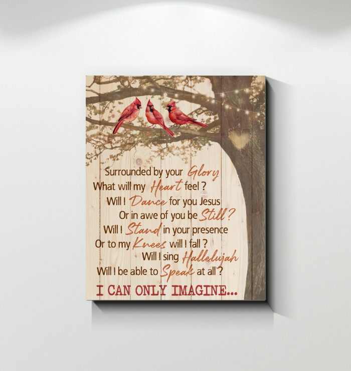 I Can Only Imagine Canvas - Cardinal And Tree - Canvas Prints
