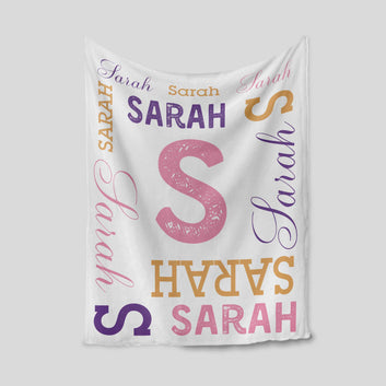 500093 Personalized Baby Blanket, Personalized Name Blanket, Custom Name Blanket, Personalized Baby Blankets with Name