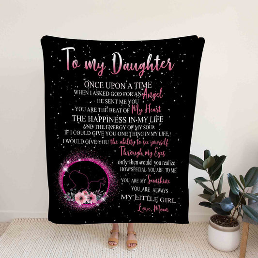 To My Daughter Blanket, Family Blanket, Mom To Daughter Blanket, Blanket For Gift