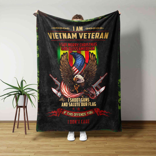 Vietnam Veteran Blanket, Blanket For Veteran, Blanket For Gift