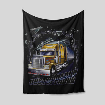 Unstoppable Blanket, Container Truck Blanket, Gift Blanket